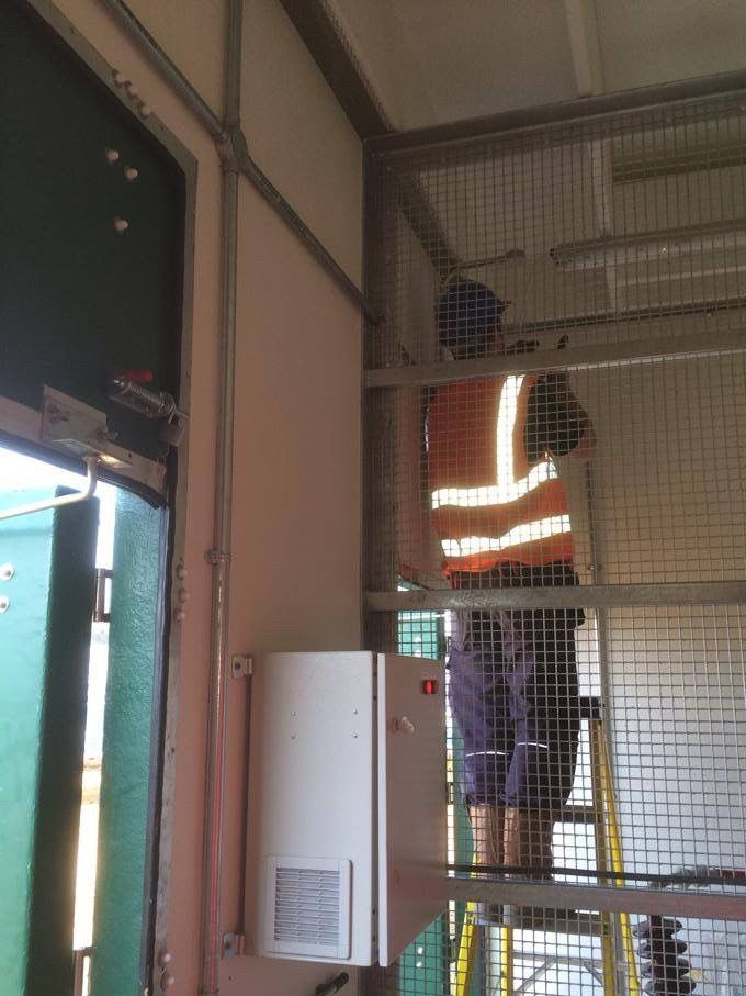 Solar farm switch room, Lytchett Matravers
 